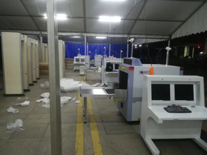 Scanner a raggi X di sicurezza a doppia vista dell'aeroporto per il bagaglio a mano